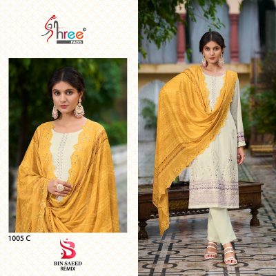 SHREE FABS BIN SAEED REMIX PURE COTTON SUITS