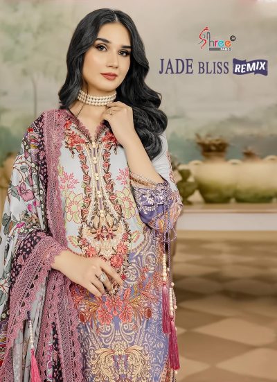 SHREE FABS JADE BLISS REMIX PAKISTANI SUITS SUPPLIER