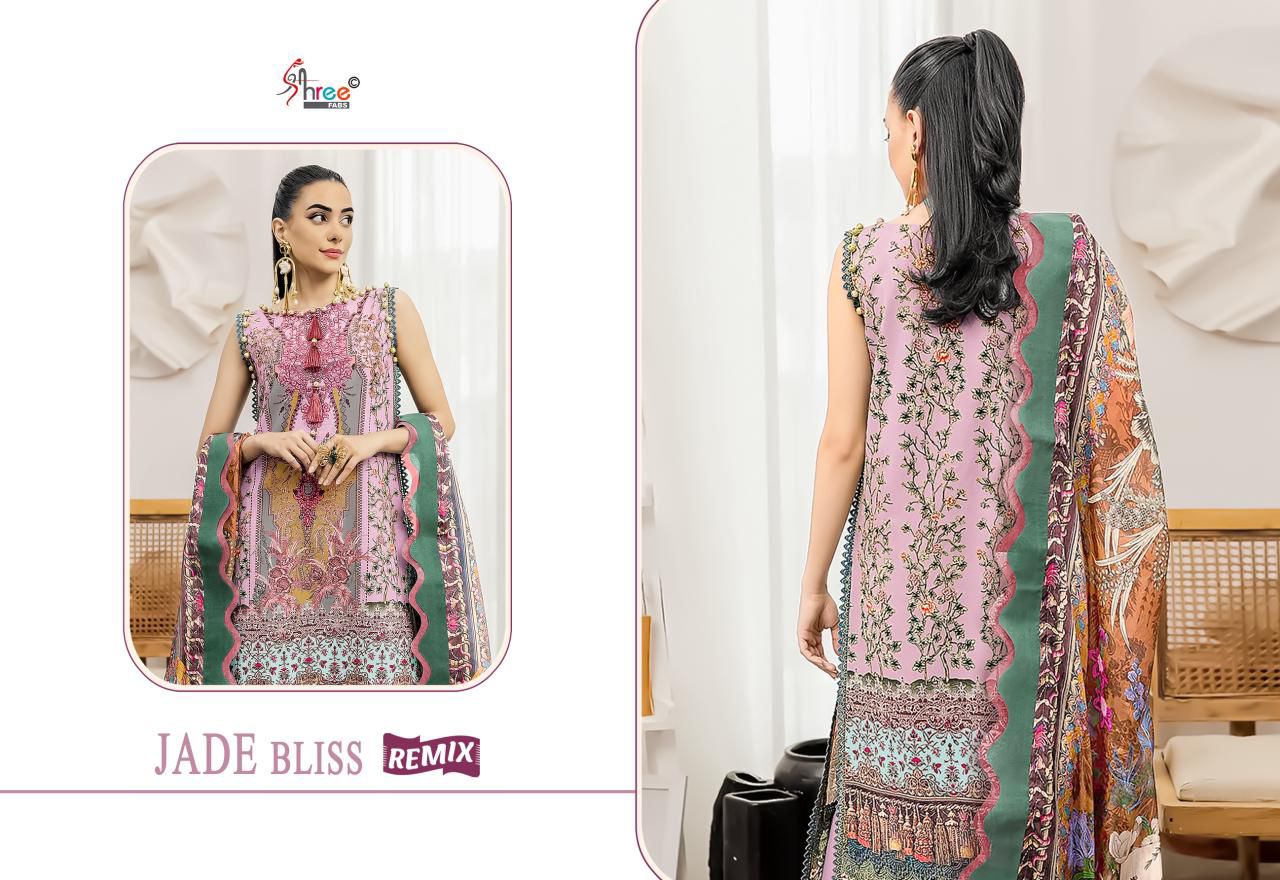 SHREE FABS JADE BLISS REMIX PAKISTANI SUITS SUPPLIER