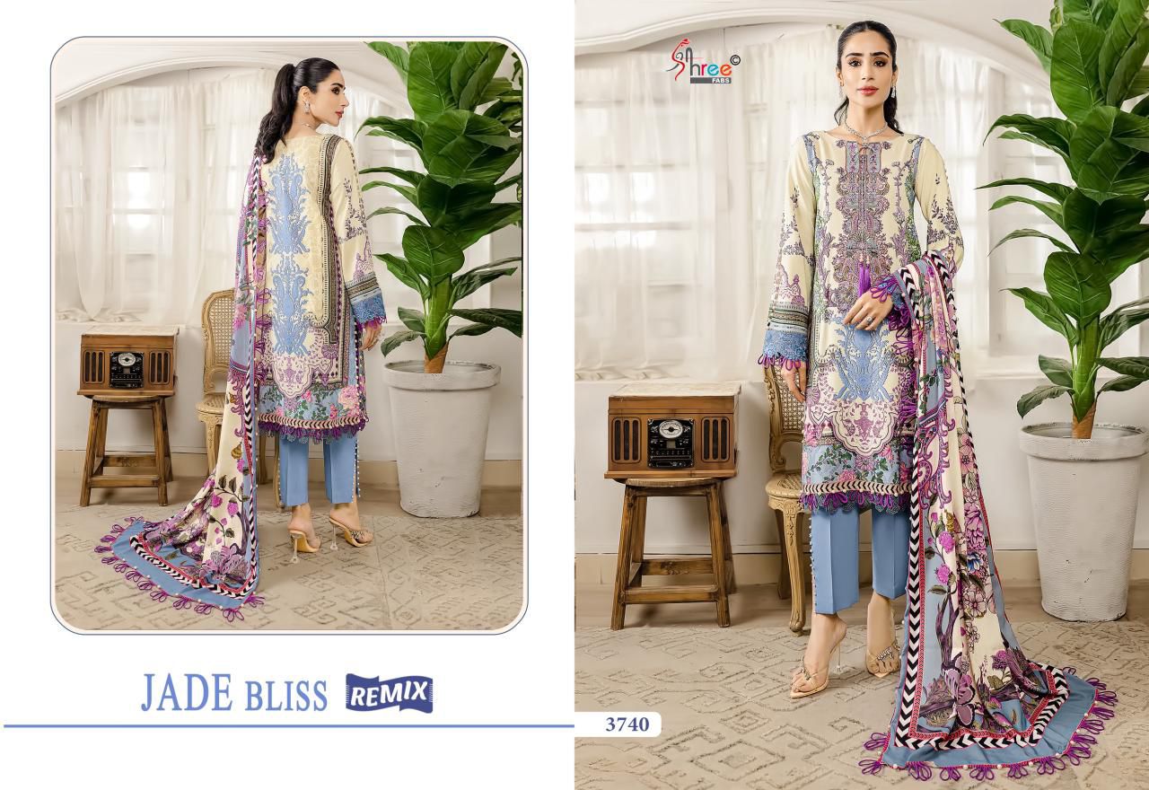 SHREE FABS JADE BLISS REMIX PAKISTANI SUITS SUPPLIER