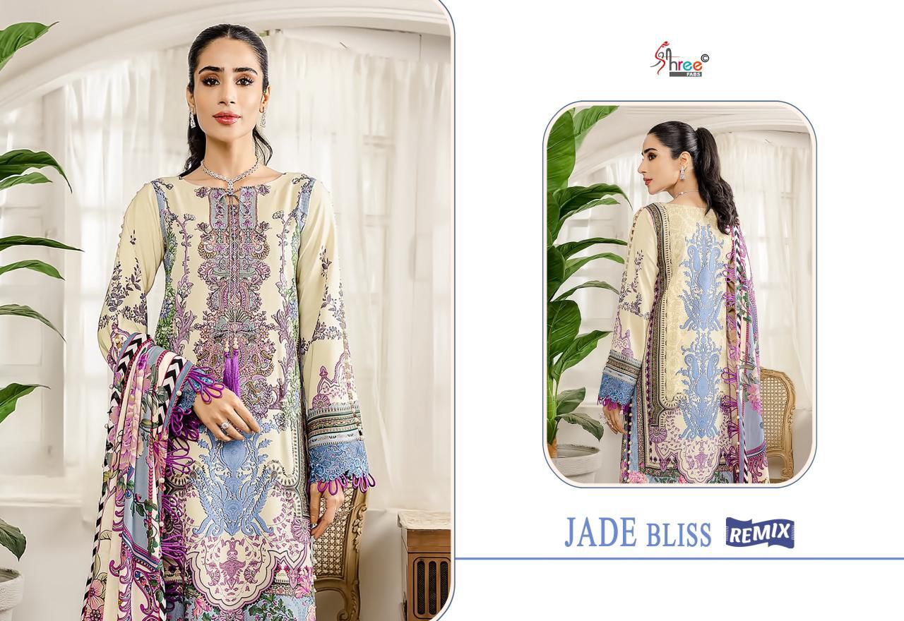 SHREE FABS JADE BLISS REMIX PAKISTANI SUITS SUPPLIER