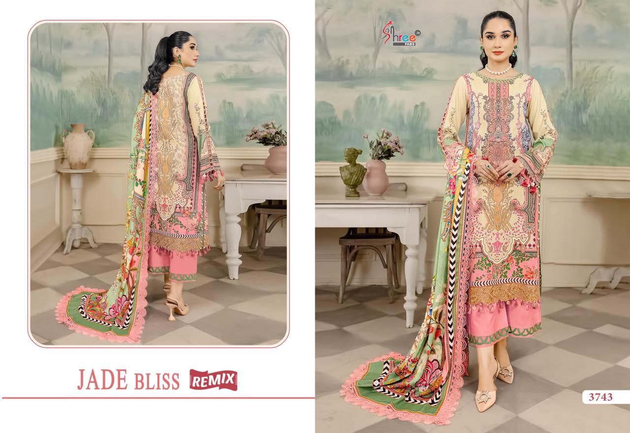 SHREE FABS JADE BLISS REMIX PAKISTANI SUITS SUPPLIER