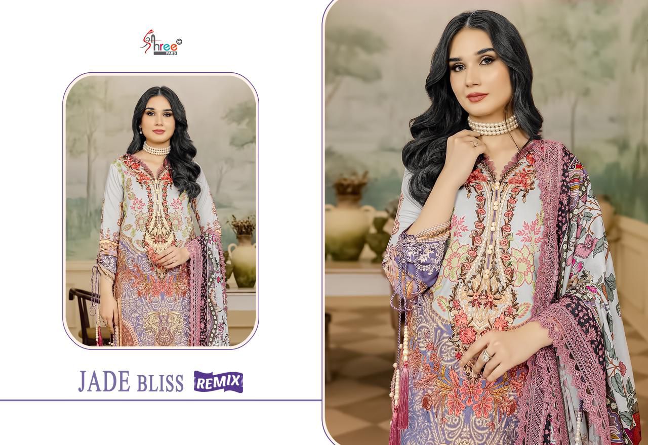 SHREE FABS JADE BLISS REMIX PAKISTANI SUITS SUPPLIER