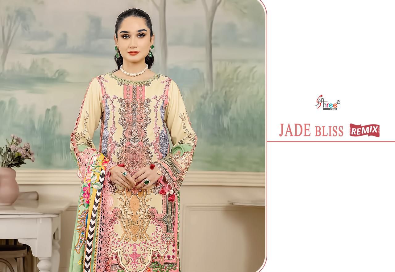 SHREE FABS JADE BLISS REMIX PAKISTANI SUITS SUPPLIER