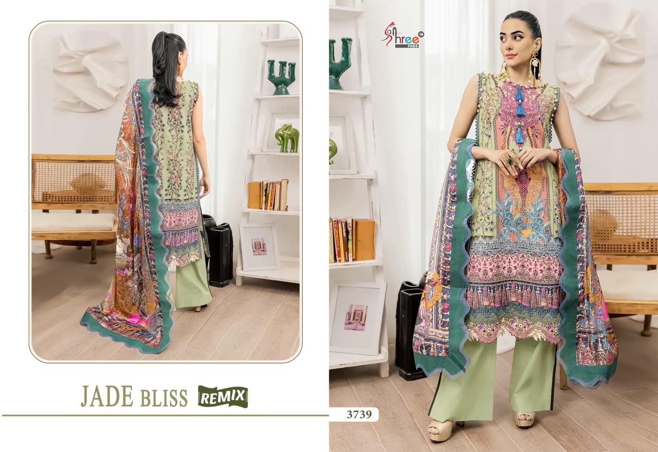 SHREE FABS JADE BLISS REMIX PAKISTANI SUITS SUPPLIER