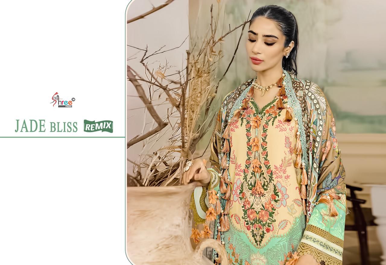 SHREE FABS JADE BLISS REMIX PAKISTANI SUITS SUPPLIER