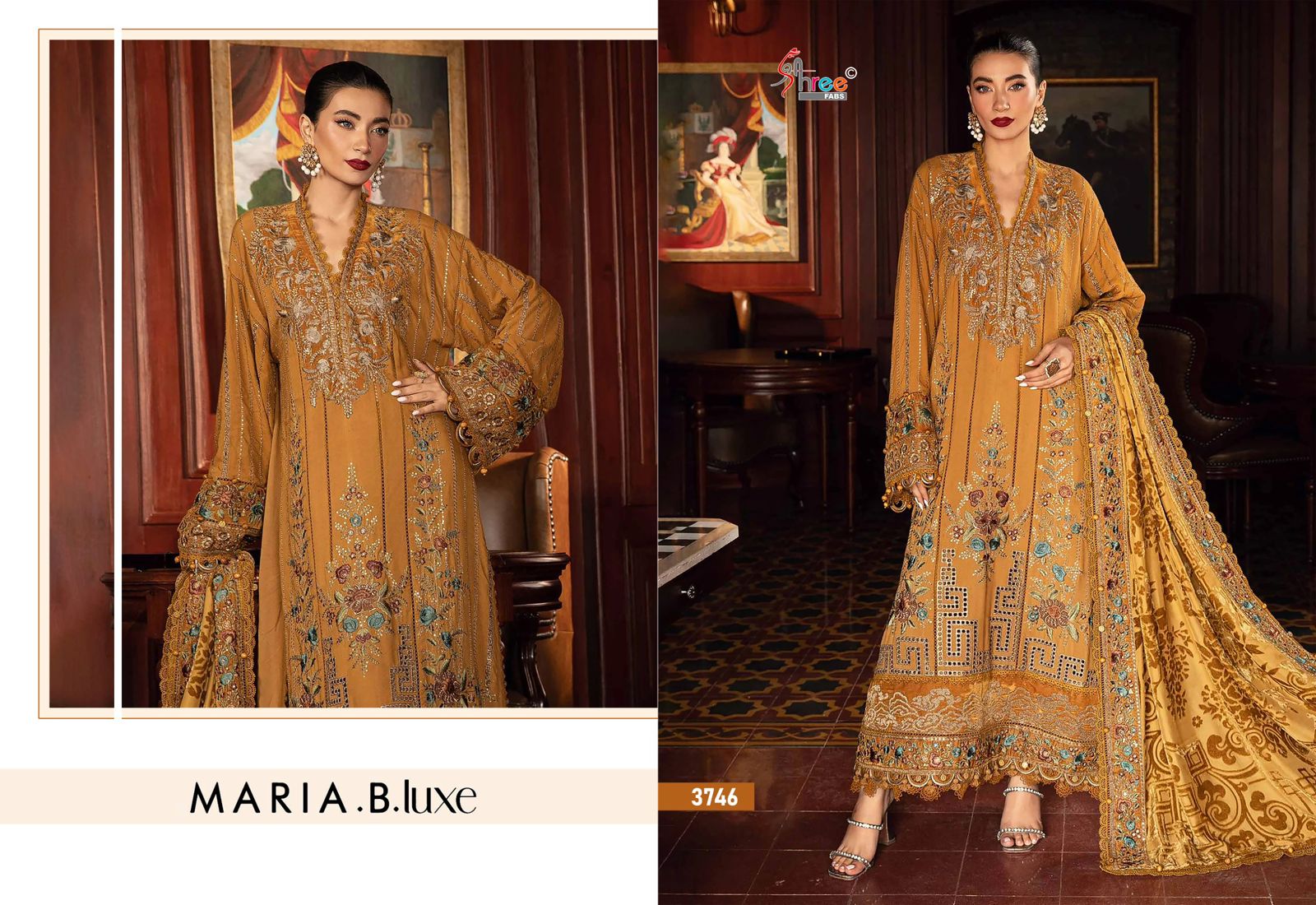 SHREE FABS MARIA B LUXE 3745-3747 PAKISTANI SUITS