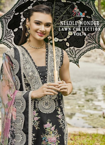 SHREE FABS NEEDLE WONDER VOL 6 LAWN COLLECTION