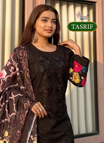 SHREE FABS TASRIF PURE CAMBRIC COTTON SUITS