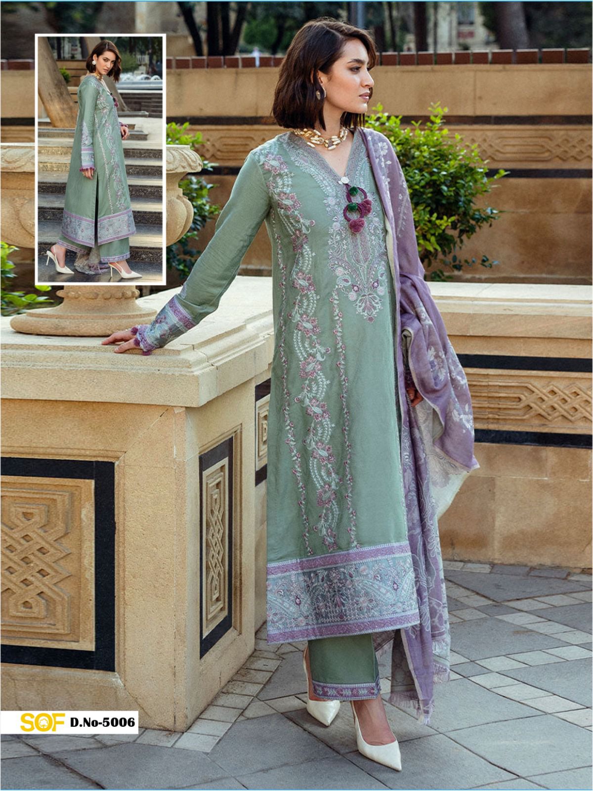 SHREE OM FAB SAIRA RIZWAN VOL 5 LAWN KARACHI SUITS