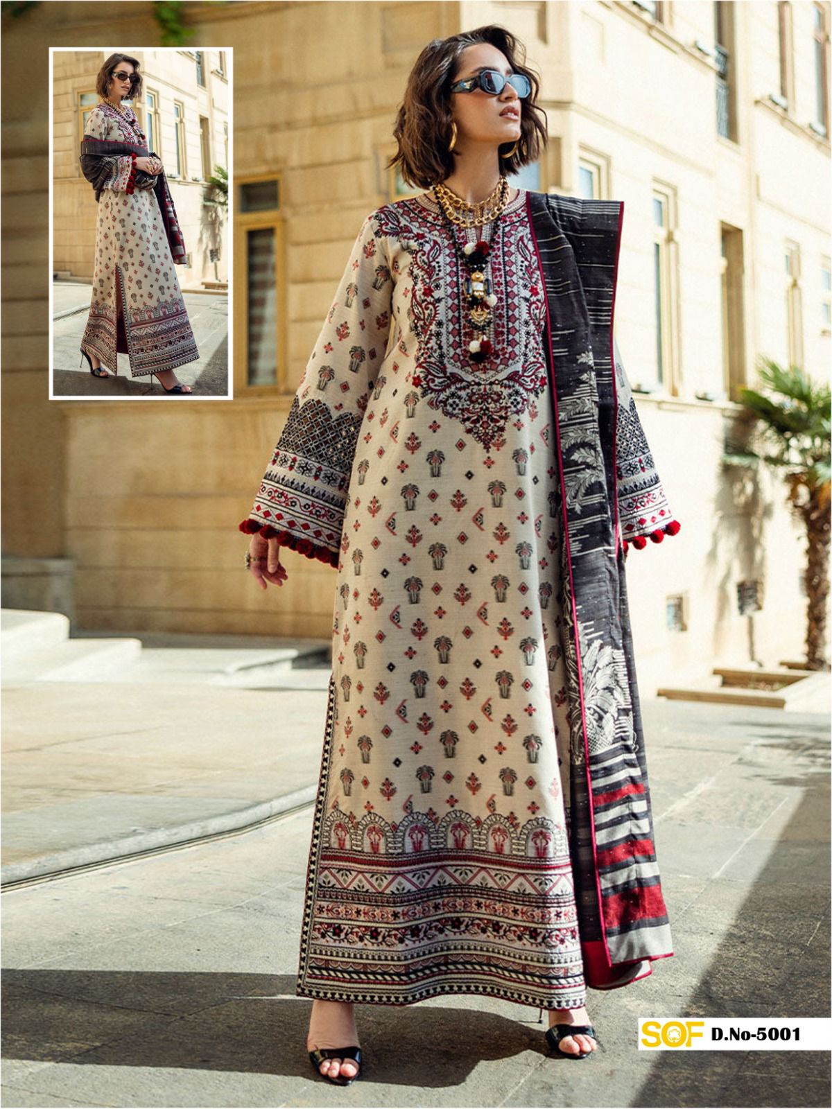 SHREE OM FAB SAIRA RIZWAN VOL 5 LAWN KARACHI SUITS