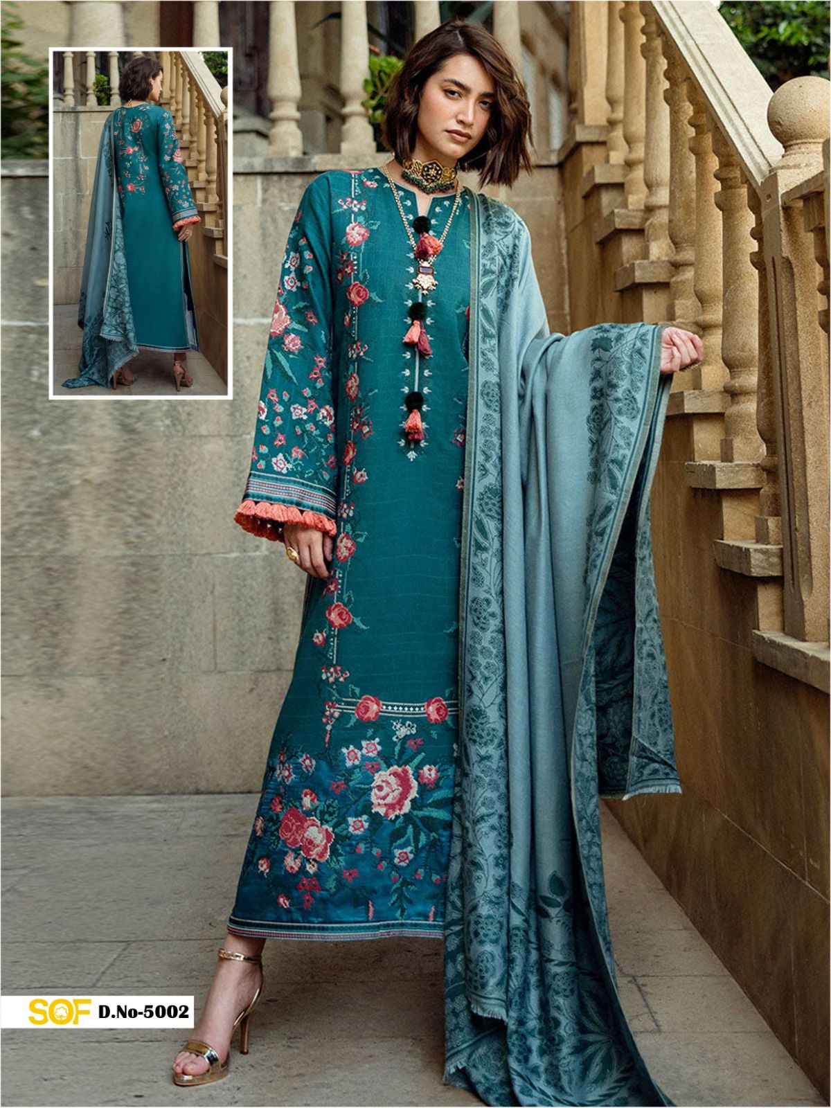 SHREE OM FAB SAIRA RIZWAN VOL 5 LAWN KARACHI SUITS