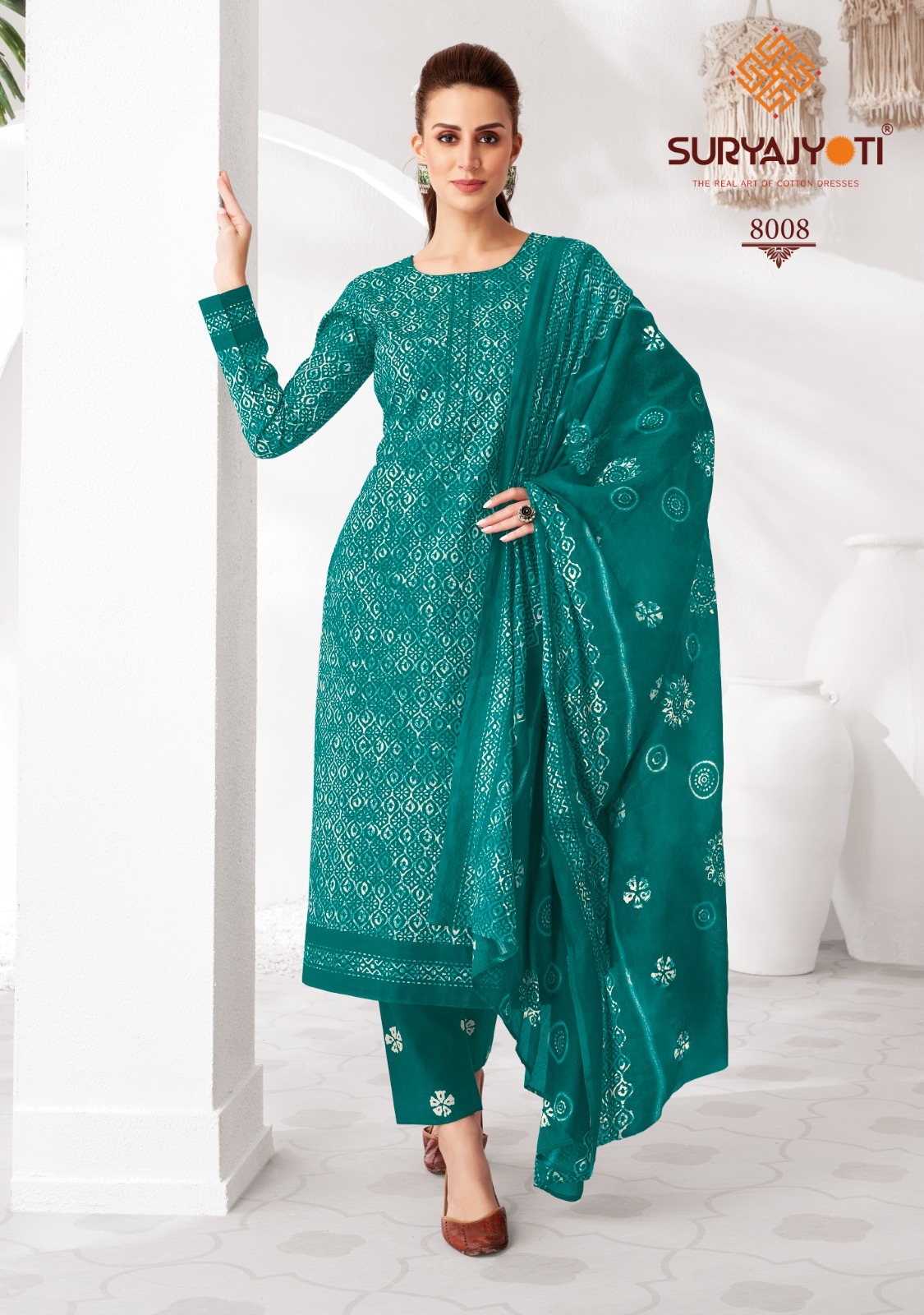 SURYAJYOTI PEHNAVA VOL 8 COTTON READYMADE SUITS