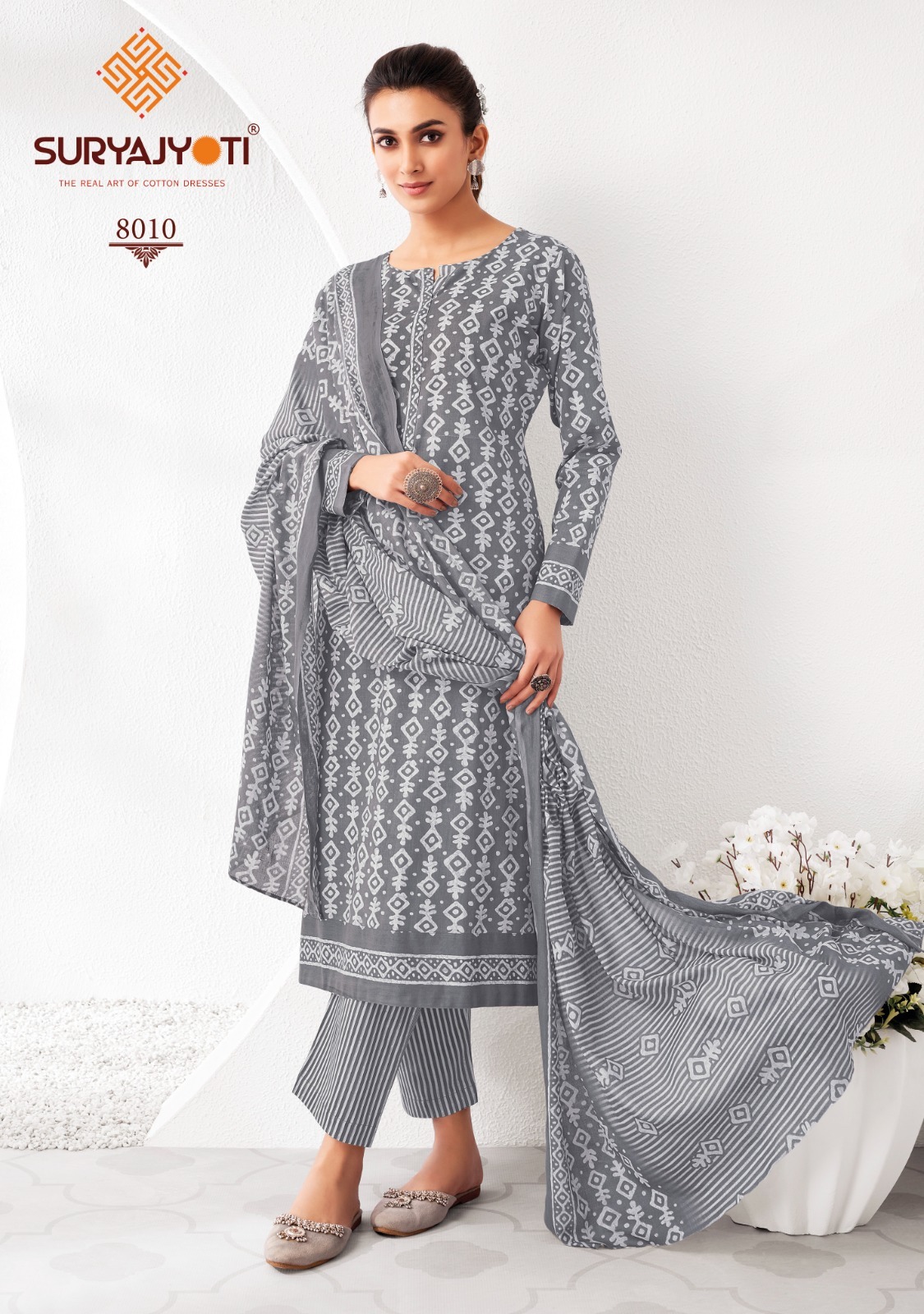 SURYAJYOTI PEHNAVA VOL 8 COTTON READYMADE SUITS