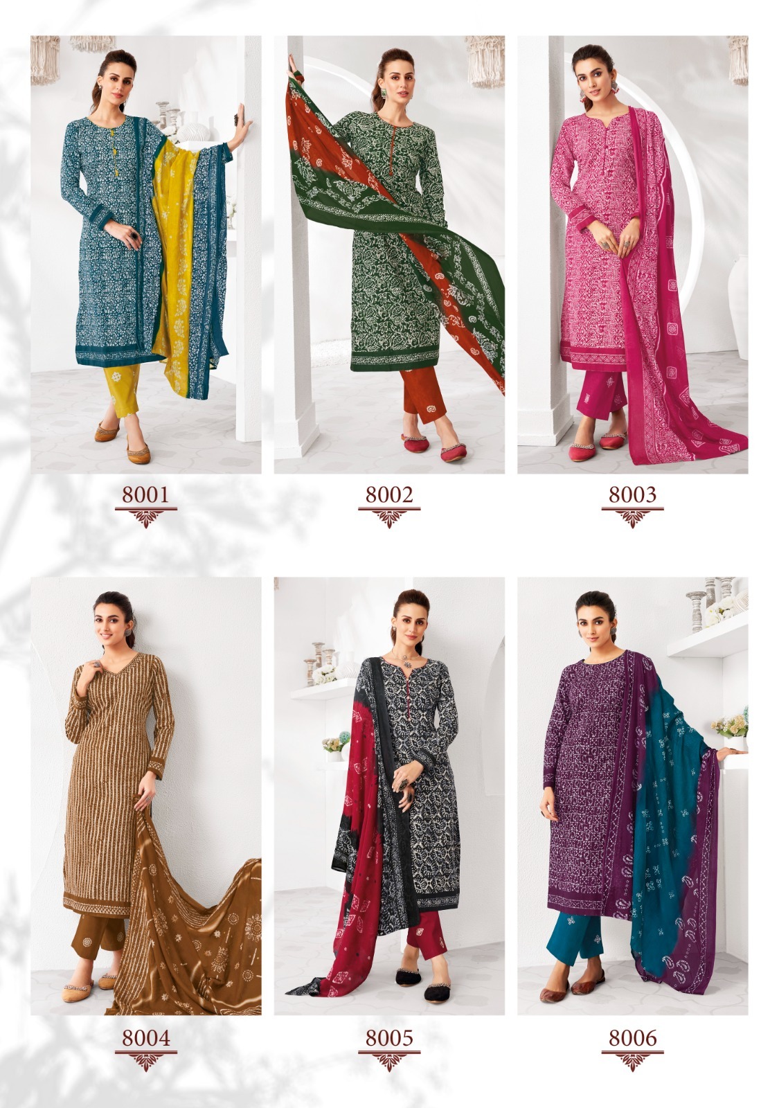 SURYAJYOTI PEHNAVA VOL 8 COTTON READYMADE SUITS