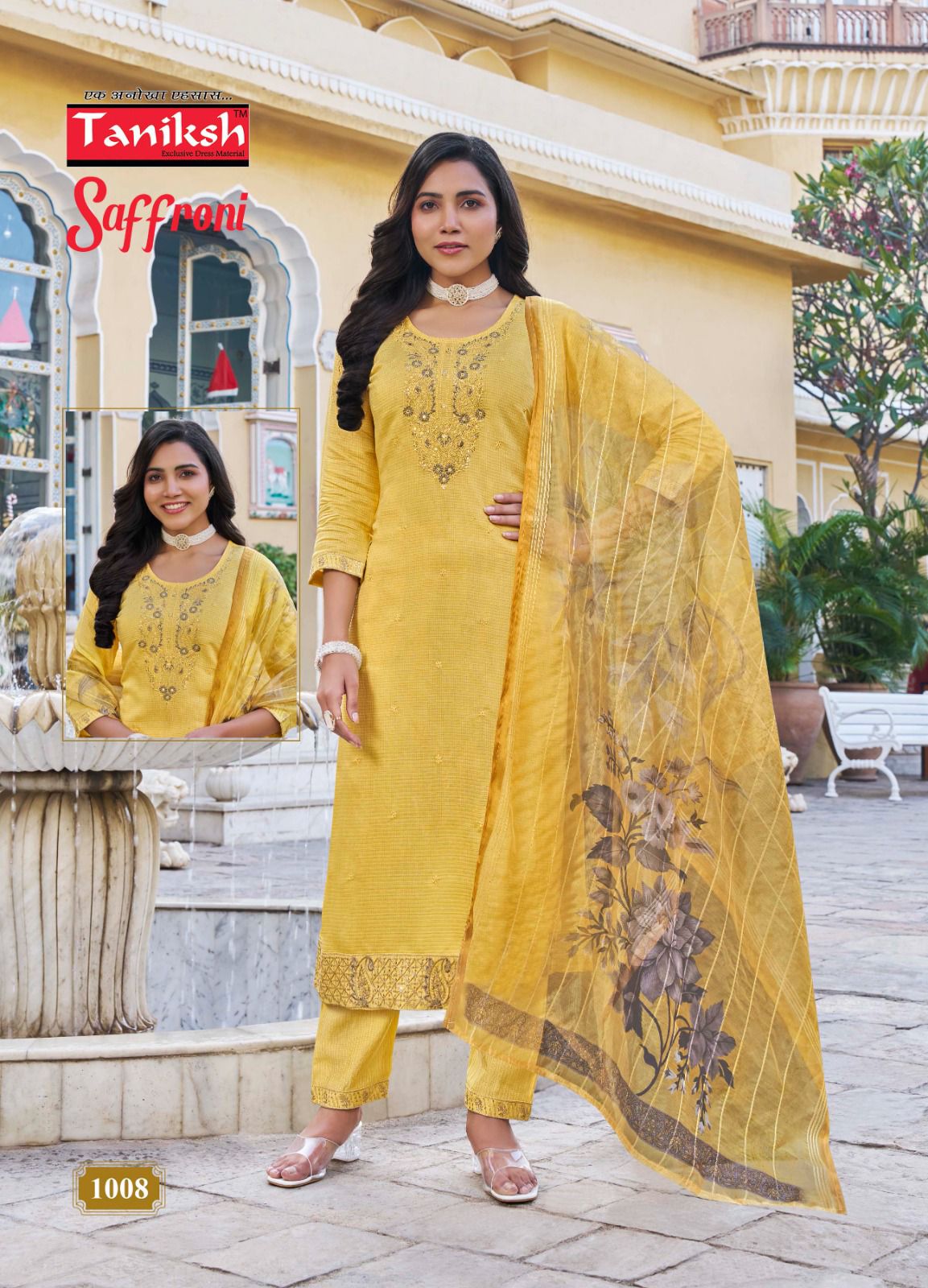 TANIKSH SAFFRONI VOL 1 EMBROIDERY READYMADE KURTI