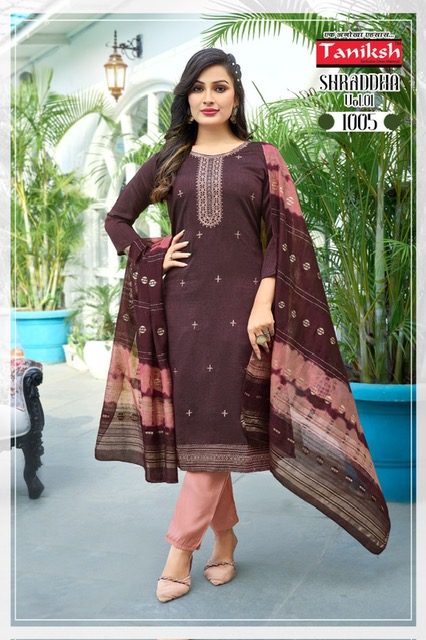 TANIKSH SHRADDHA VOL 1 EMBROIDERY READYMADE KURTI