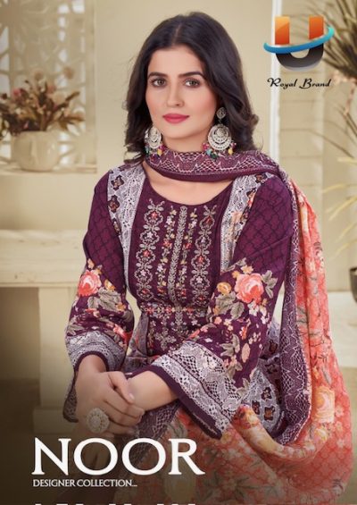 UZMA FASHION NOOR COTTON KARACHI SUITS CATALOG