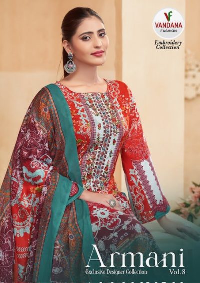 VANDANA FASHION ARMANI VOL 8 COTTON SUITS SUPPLIER