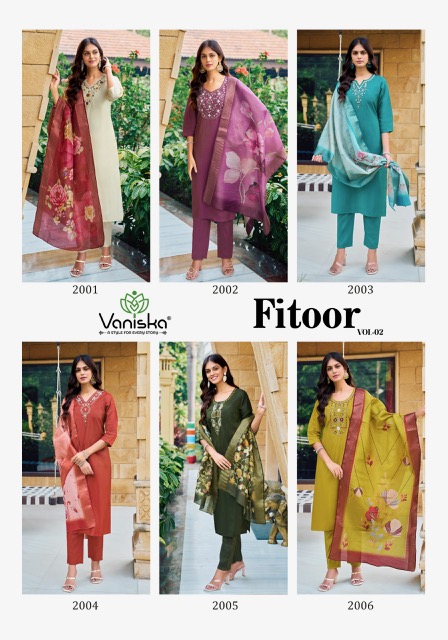 VANISKA FITOOR VOL 2 ROMAN SIMER READYMADE KURTI