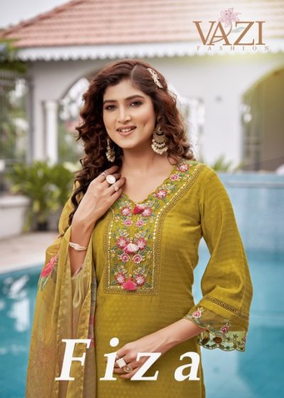 VAZI FASHION FIZA VISCOSE EMBROIDERY READYMADE KURTI