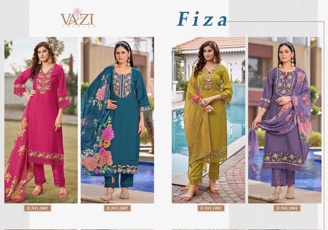 VAZI FASHION FIZA VISCOSE EMBROIDERY READYMADE KURTI