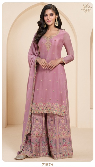 VINAY FASHION KULEESH SUNDARI CHINNON SUIT CATALOG