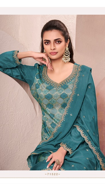 VINAY KULEESH AASMAA SILK EMBROIDERY SUITS SUPPLIER