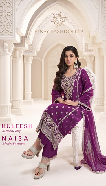 VINAY KULEESH NAISHA EMBROIDERY FANCY SUITS SUPPLIER