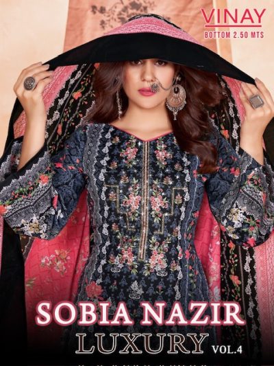 VINAY SOBIA NAZIR VOL 4 LUXURY LAWN COLLECTION