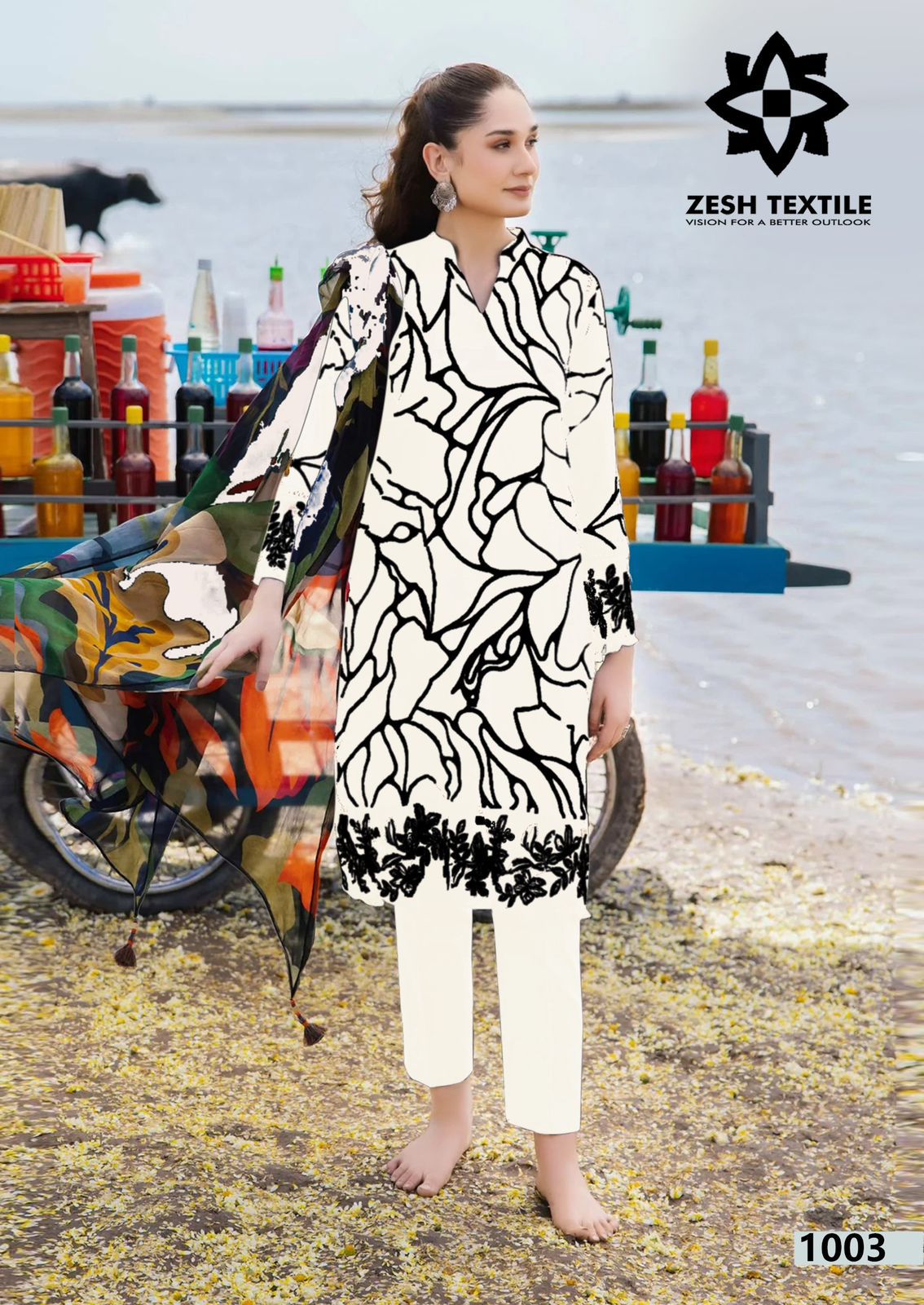 ZESH TEXTILE BAROQUE LAWN SUITS BY GULL AAHMED