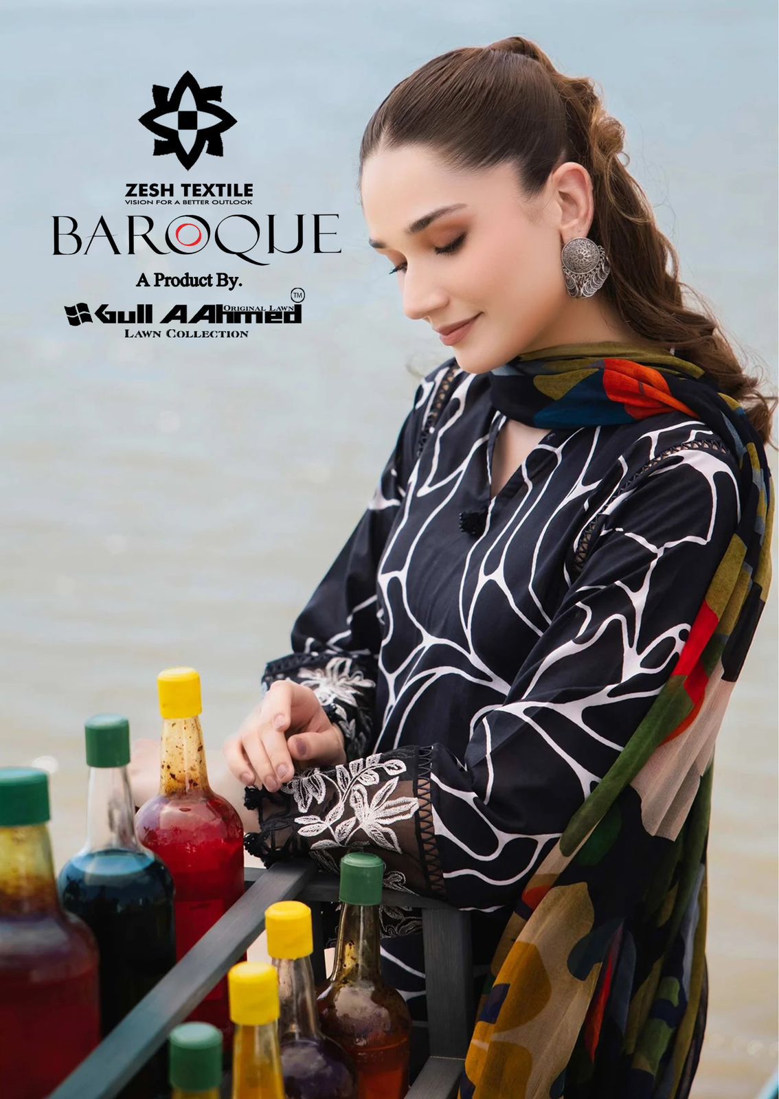 ZESH TEXTILE BAROQUE LAWN SUITS BY GULL AAHMED