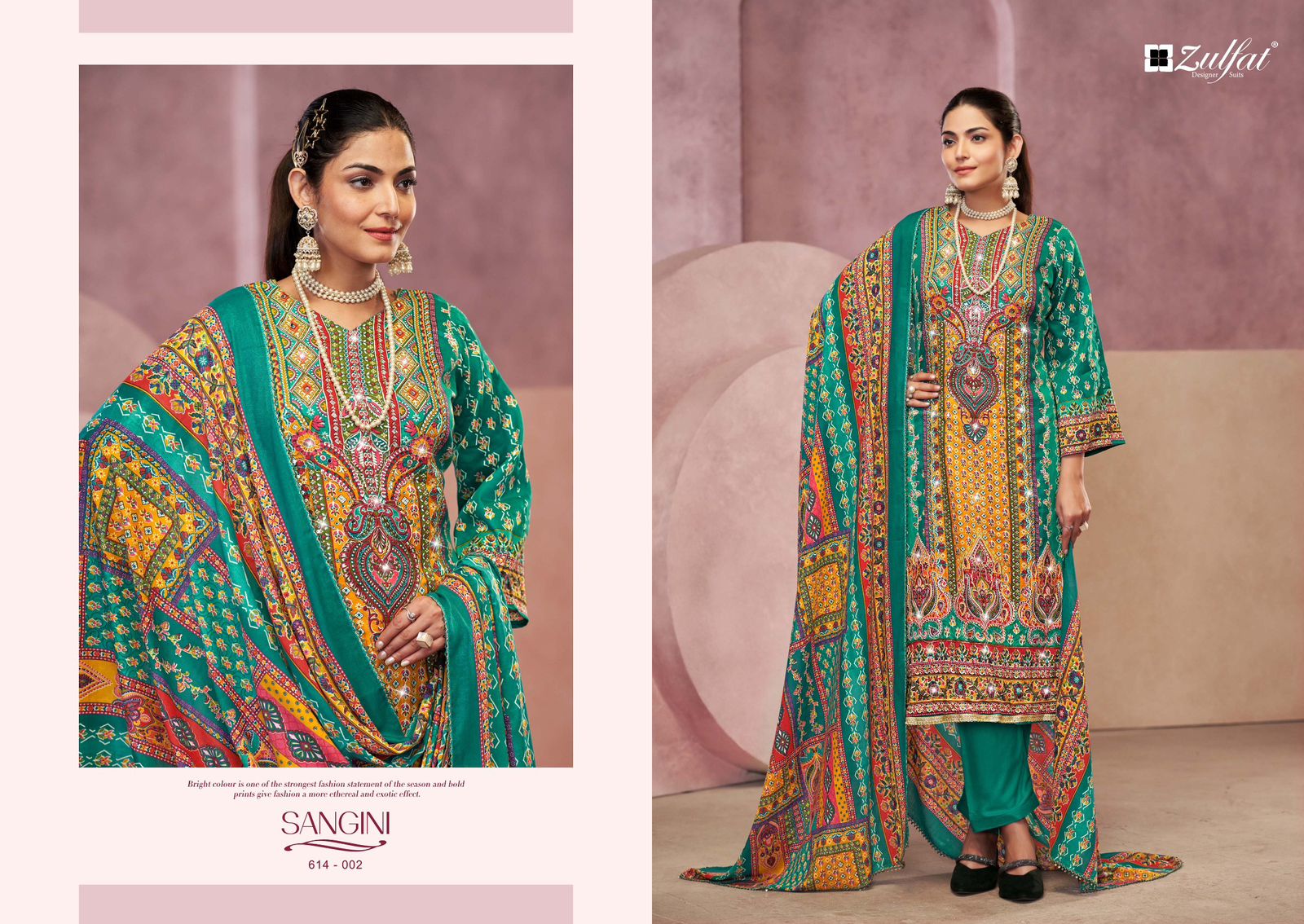 ZULFAT SANGINI VOL 4 COTTON PRINTED SUIT SUPPLIER