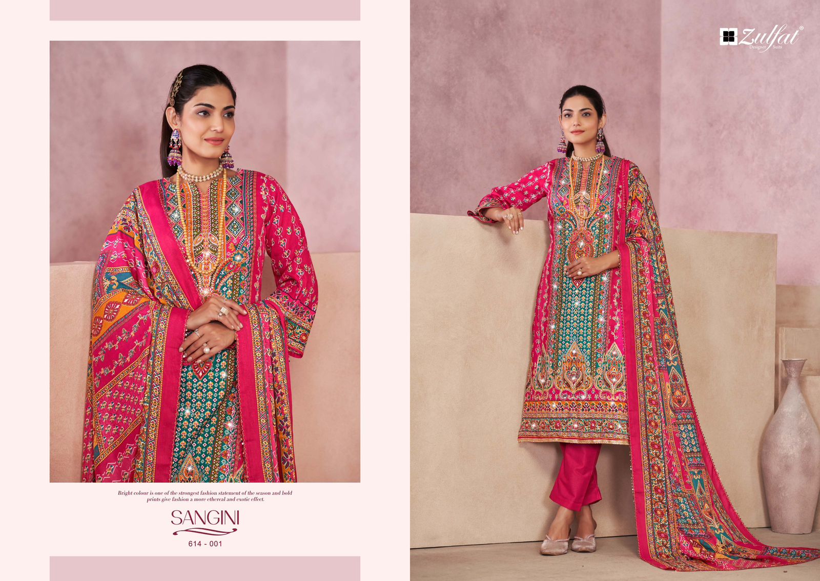 ZULFAT SANGINI VOL 4 COTTON PRINTED SUIT SUPPLIER