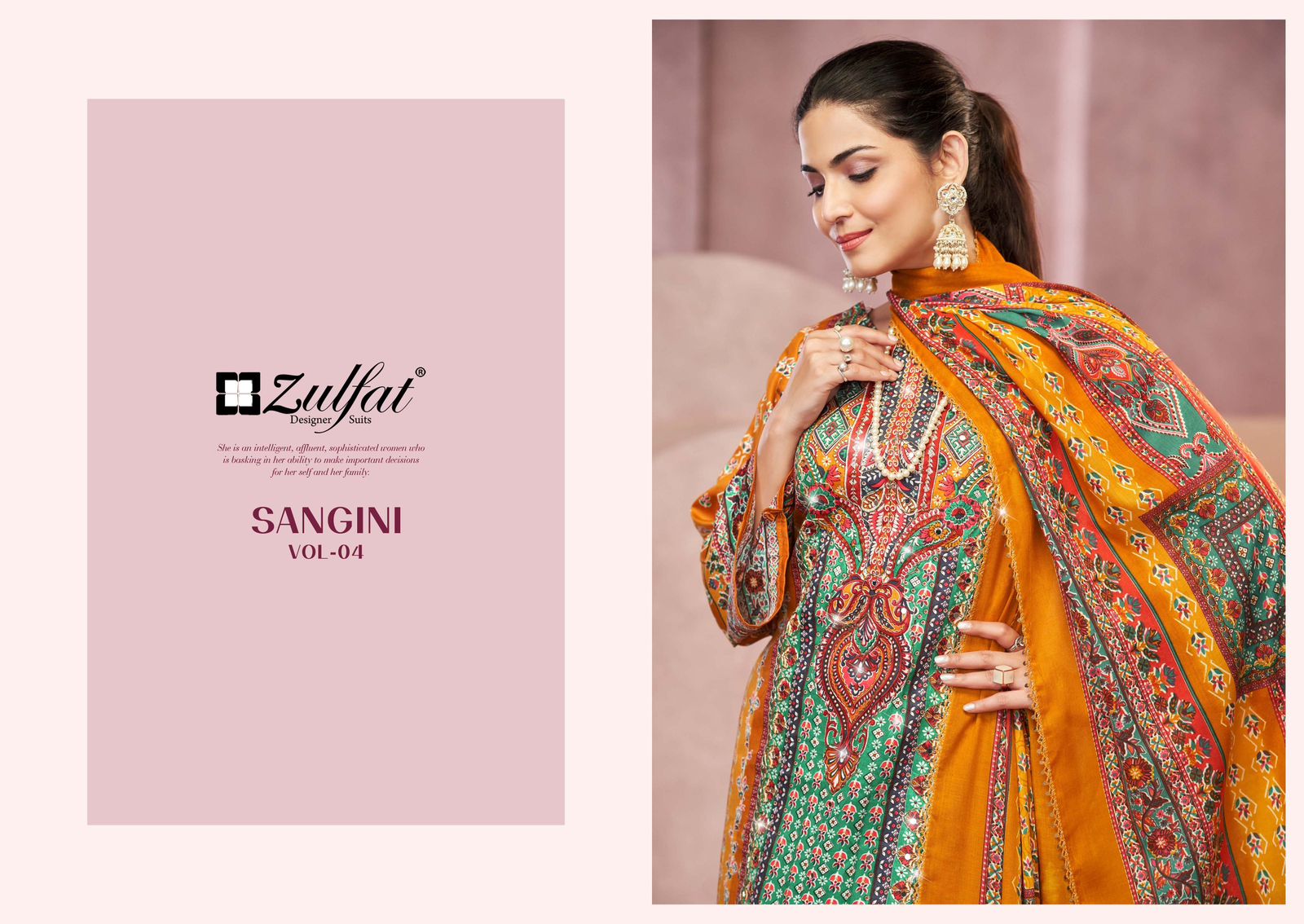 ZULFAT SANGINI VOL 4 COTTON PRINTED SUIT SUPPLIER