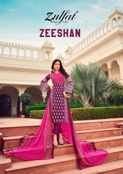 ZULFAT ZEESHAN COTTON PRINTED SUITS WHOLESALER