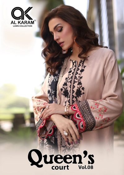 AL KARAM QUEENS COURT VOL 8 KARACHI SUITS CATALOG