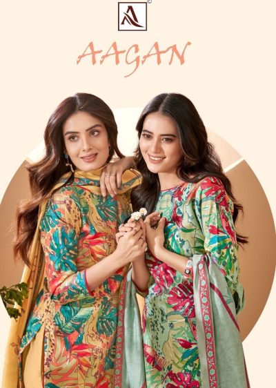 ALOK SUIT AAGAN VISCOSE PRINTED SUITS CATALOGUE