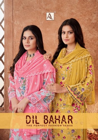 ALOK SUIT DIL BAHAR PURE CAMBRIC COTTON SUITS