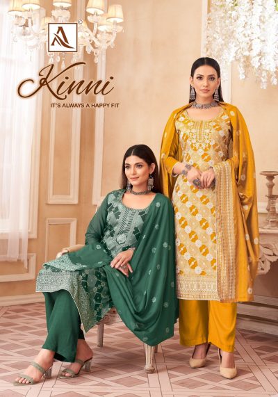 ALOK SUIT KINNI MUSLIN DESIGNER SUITS CATLOGUE