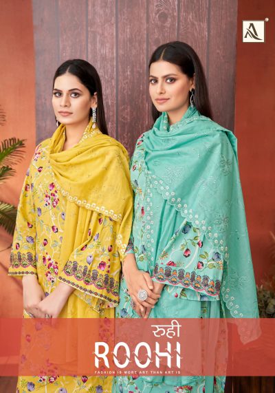 ALOK SUIT ROOHI PURE CAMBRIC COTTON SUITS CATALOG