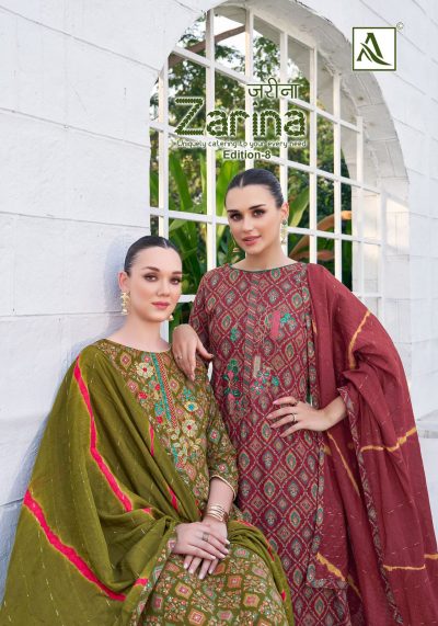 ALOK SUIT ZARINA EDITION 8 SALWAR SUITS WHOLESALER