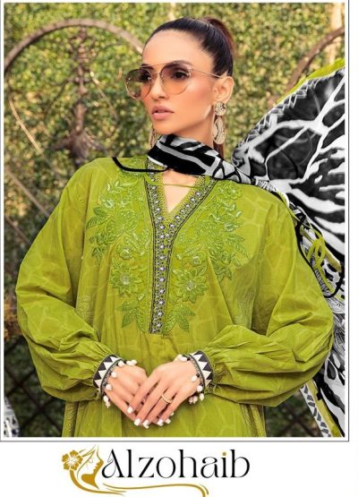 ALZOHAIB D.NO 1100 COTTON PRINTED SUITS CATALOGUE