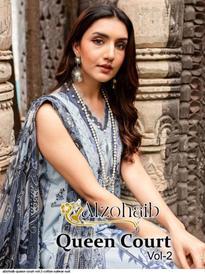 ALZOHAIB QUEEN COURT VOL 2 COTTON PAKISTANI SUITS