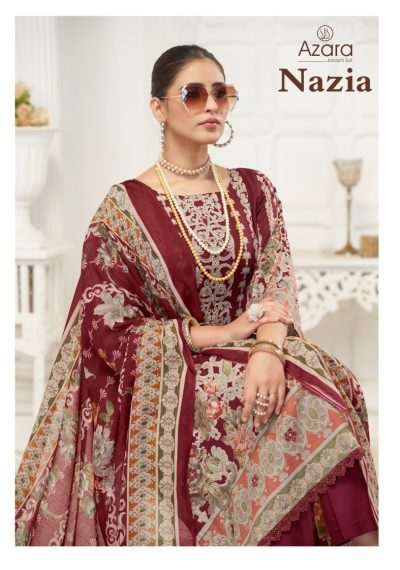 AZARA NAZIA PURE CAMBRIC PAKISTANI PRINTED SUITS