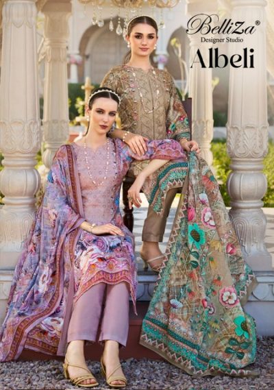 BELLIZA ALBELI COTTON DIGITAL PRINTED SUITS SUPPLIER