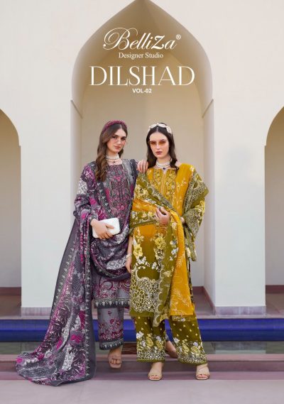 BELLIZA DILSHAD VOL 2 PURE VISCOSE REYON SUITS