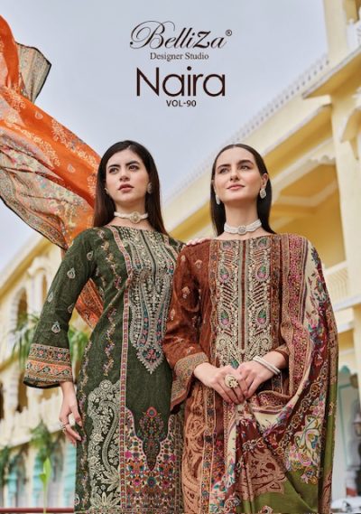 BELLIZA NAIRA VOL 90 PURE COTTON SUITS CATALOG