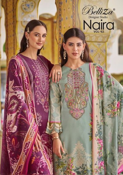 BELLIZA NAIRA VOL 92 PURE COTTON PRINTED SUITS