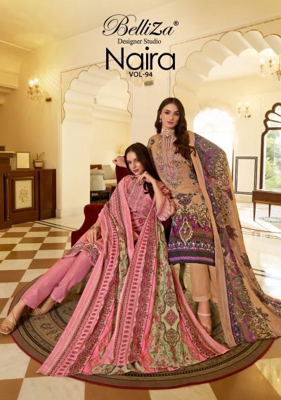 BELLIZA NAIRA VOL 94 PURE COTTON PRINTED SUITS